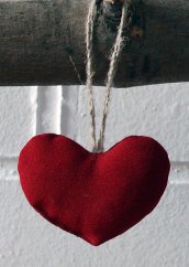 Hanging decoration - srdíčko