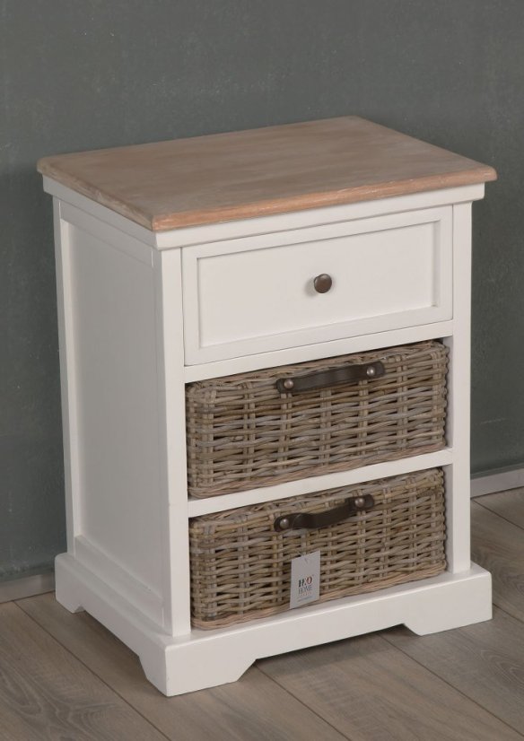 Coffee table - massiv - mango - rattan kubu