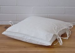 Pillow case with pocket - 100% linen - 45 x 45 cm
