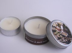 Candle - fragrance brownies - metal packaging
