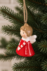 Hanging ceramic angel - Christmas decoration