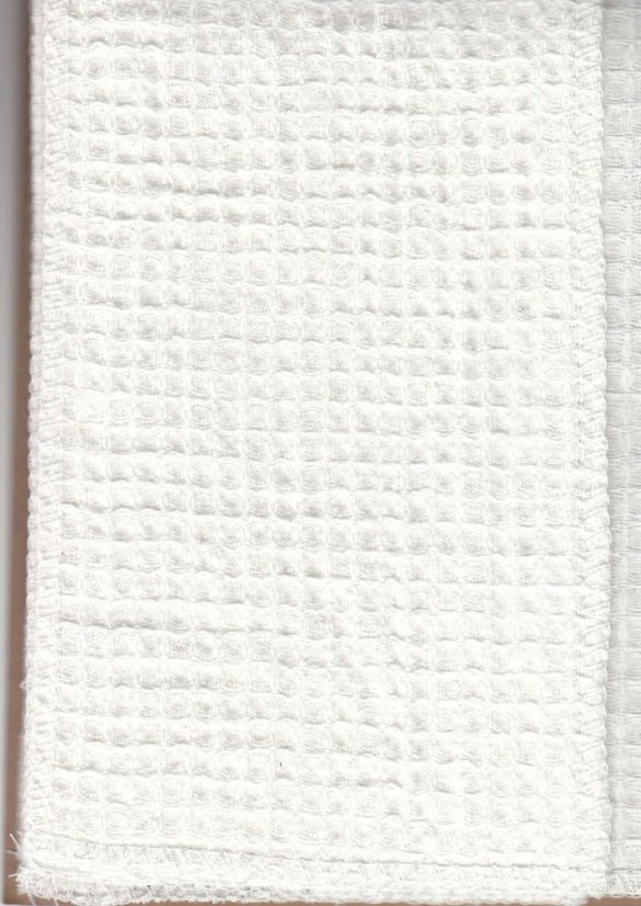 73% len, 27% bavlna - vaflová vazba