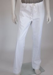 Mens trousers - free cut, waistband on the lace - 100% cotton