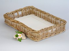 Basket - tray - rattan - kubu