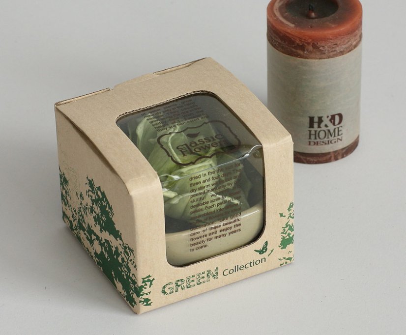 Dekorace - vonný květ v dárkové krabičce