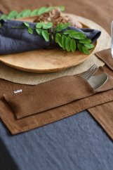 Cutlery pocket - 100% linen