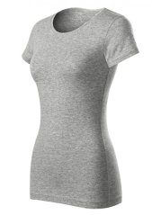 Damen t-shirt mit rundhalsausschnitt - 95% baumwolle, 5% elastan - verschiedene Farben
