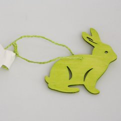 Hanging decoration - bunny - wood