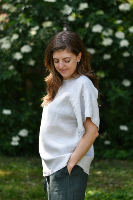 Dámská halenka - 100% len - Velikost: 40