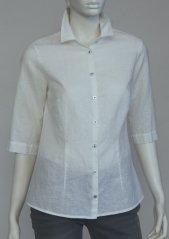 Woman&#039;s shirt, 3/4 sleeve - 48% linen, 52% cotton