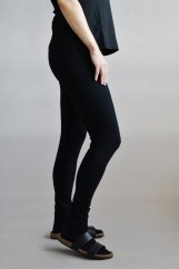 Damen-Leggings aus Baumwolle – schwarz