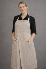 Leinen schürze