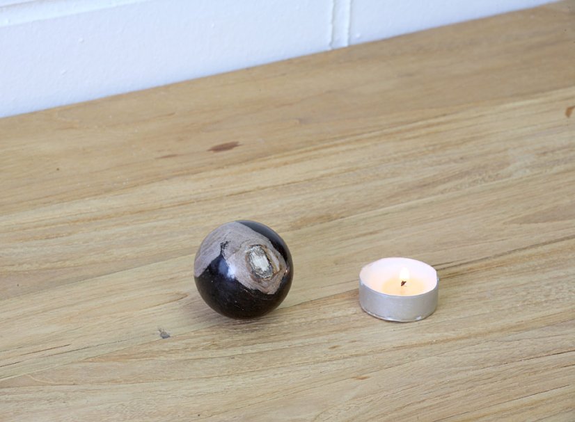 Ball - petrified wood
