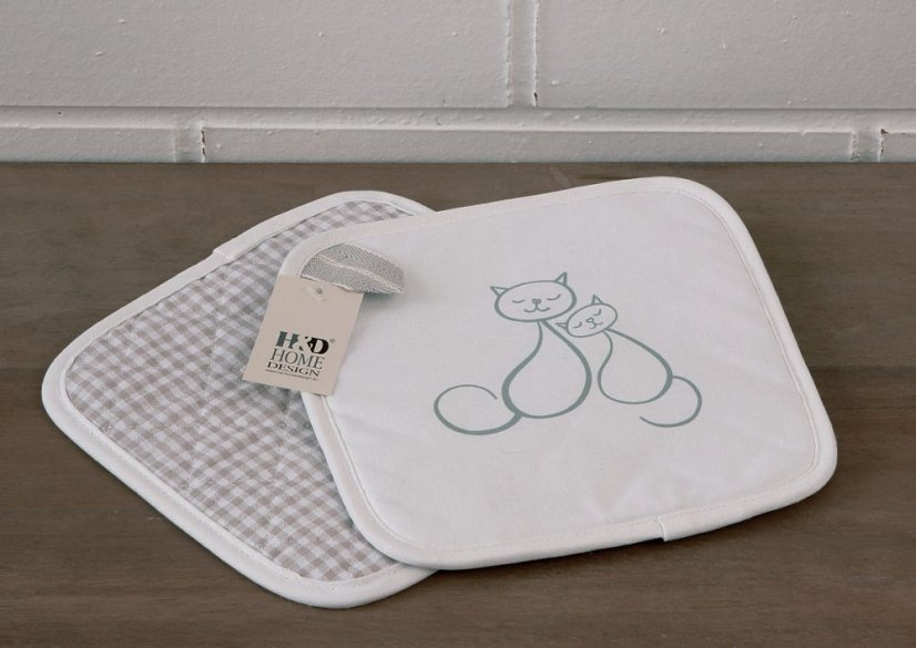 Pot holder - 50% linen, 50% cotton