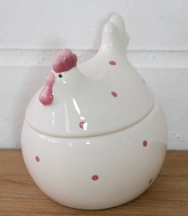 Decoration - bowl with lid - ceramics
