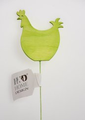 Decoration plunge - hen - wood