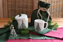 Drawstring bag - 100% linen