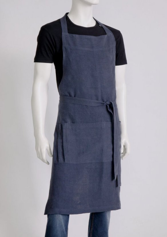 Apron for man - sommelier - 100% linen