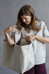 Extra large linen bag