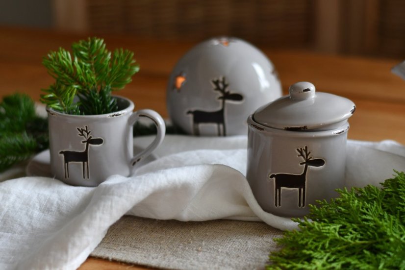 Decoration - sugar bowl - ceramics