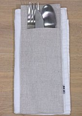 Cutlery pocket - 58% linen, 42% cotton