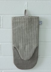 Oven glove - 100% linen