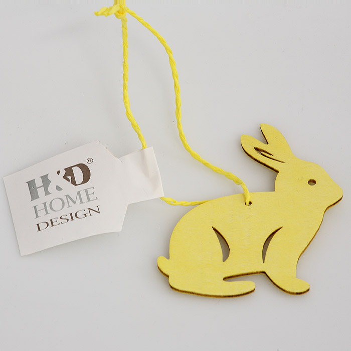 Dekorace závěsná - zajíček - dřevo