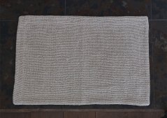 Koupelnová předložka 40 x 60 - 100% přírodní len - vazba vafle