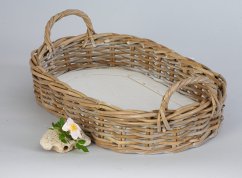 Basket - tray - rattan - kubu