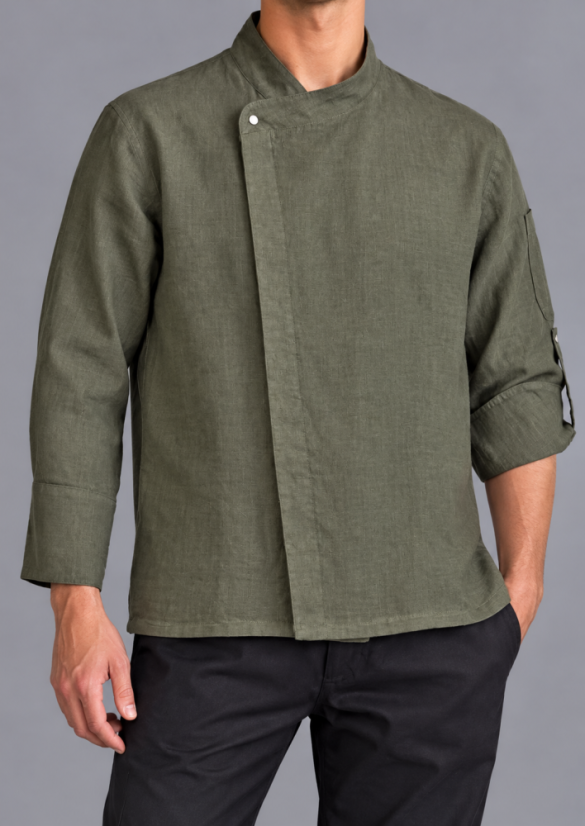 Chef coat jacket - 100% linen - Size: S