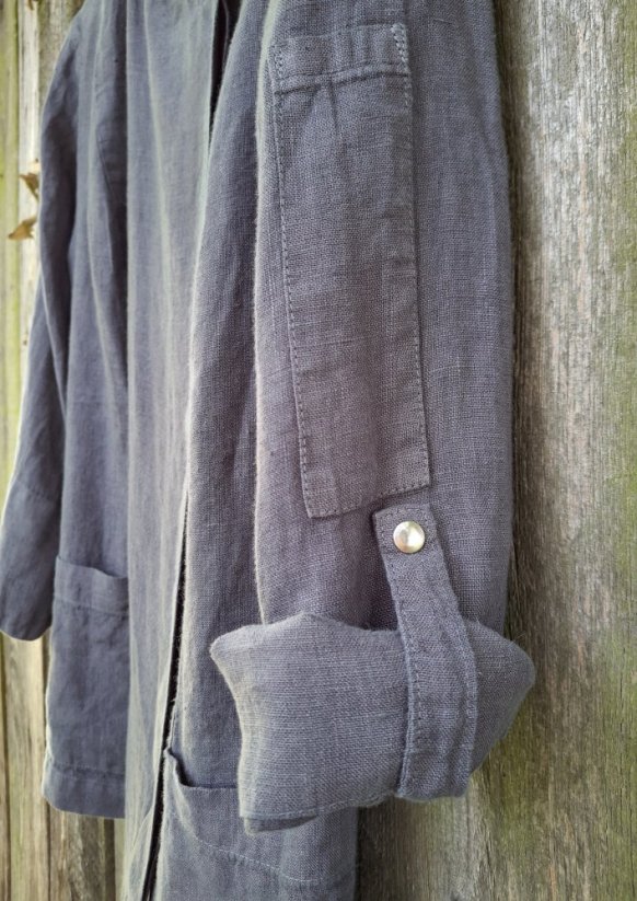 Chef coat jacket - for ladies -  100% linen - Size: M