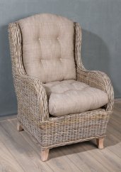 Armchair -  natural rattan