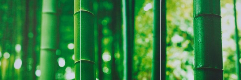 Bild, 3er-set - laminierte leinwand