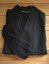 Bathrobe unisex black- 100% cotton - waffle