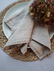 Napkin - 1 pieces - 100%  linen, crash effect