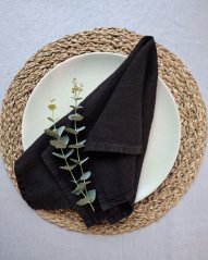 Serviette - 1 stück  - 100% leinen, knitterfrei