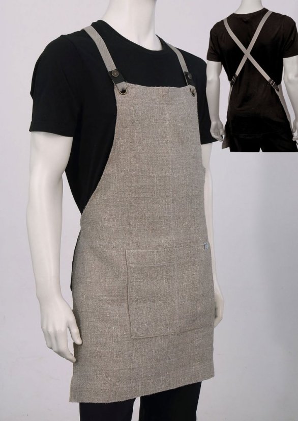Apron for men - 100% linen