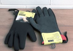 Oven glove left - professional . 250°c, 25 sec.