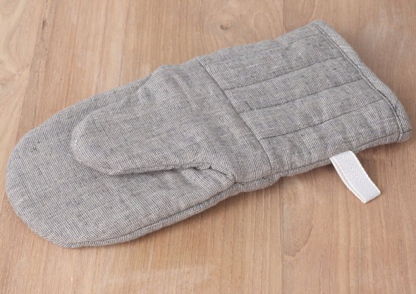 Oven glove - 72% linen, 28% cotton