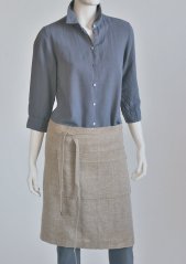 Unisex schürze - bedienung - 100% leinen