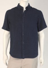 Men&#039;s shirt, short sleeve - 100% linen