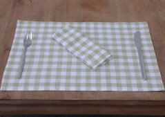 Tischset - 2 stück - 50% leinen, 50% baumwolle