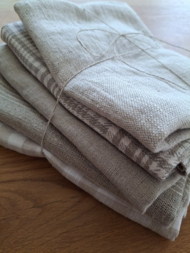 Kitchen towels - 5 pieces - 100% linen