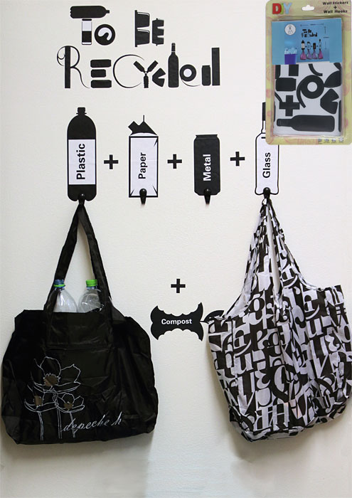 Hooks for recycling - adhesive