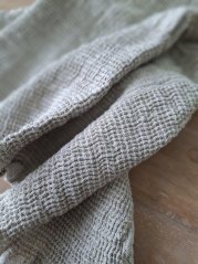 Linnen waffle bathtowel 70 x 140 cm