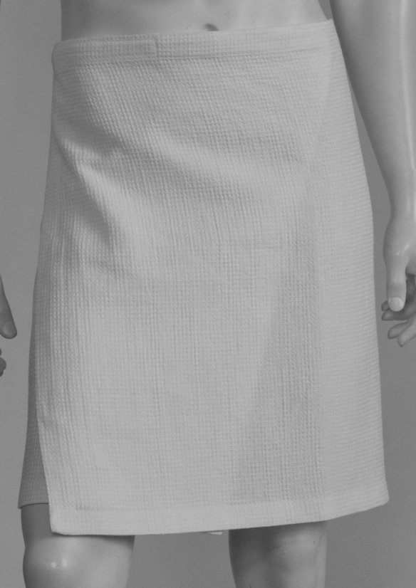 Mens wellness kilt - 73% linen, 27% cotton - waffle