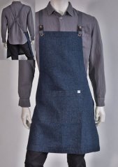Unisex zástěra - obsluha - 98% bavlna, 2% elastan