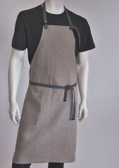 Unisex zástěra - obsluha - 100% len