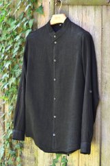 Mens shirt, button fastening, regular fit,long sleeve with cuff - 100% linen